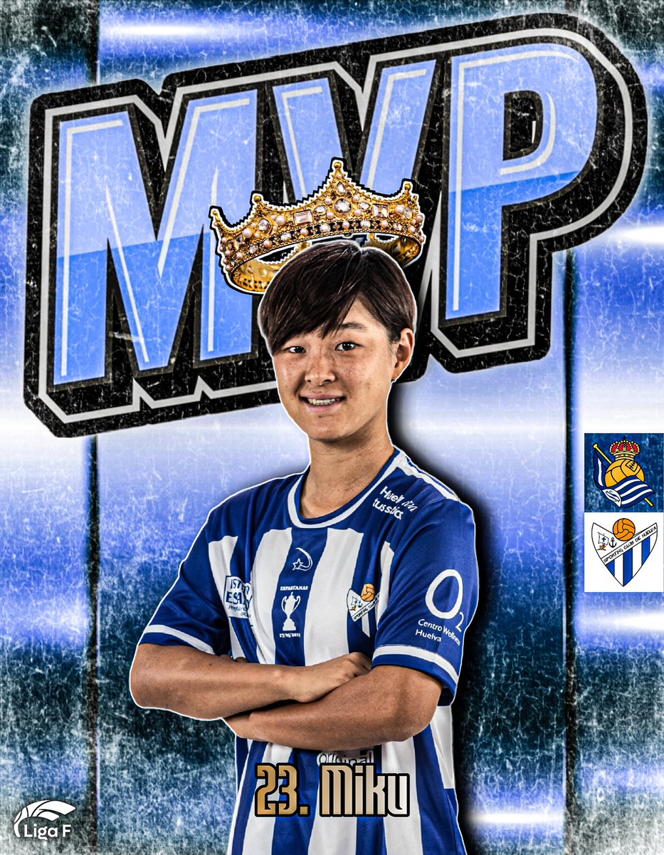 👑 MVP | Miku fue elegida por los espectadores la #MVPLigaF en la Jornada 23.

¡Enhorabuena, @_miku_ito! 🎌