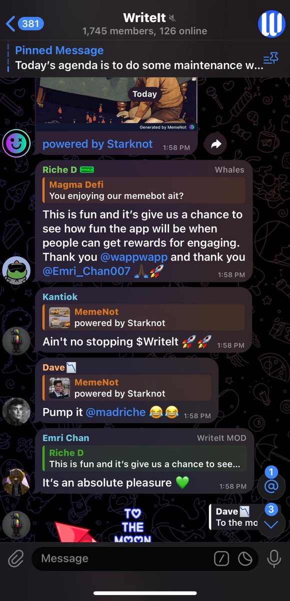 starknot_token's tweet photo. Guess who joined our new family?👀

@WriteItApp 
And they love it so much!

#Memenot #Memenotbot #Web3 #Crypto #Starknot $STRKNT https://t.co/1lA4eGp6n1