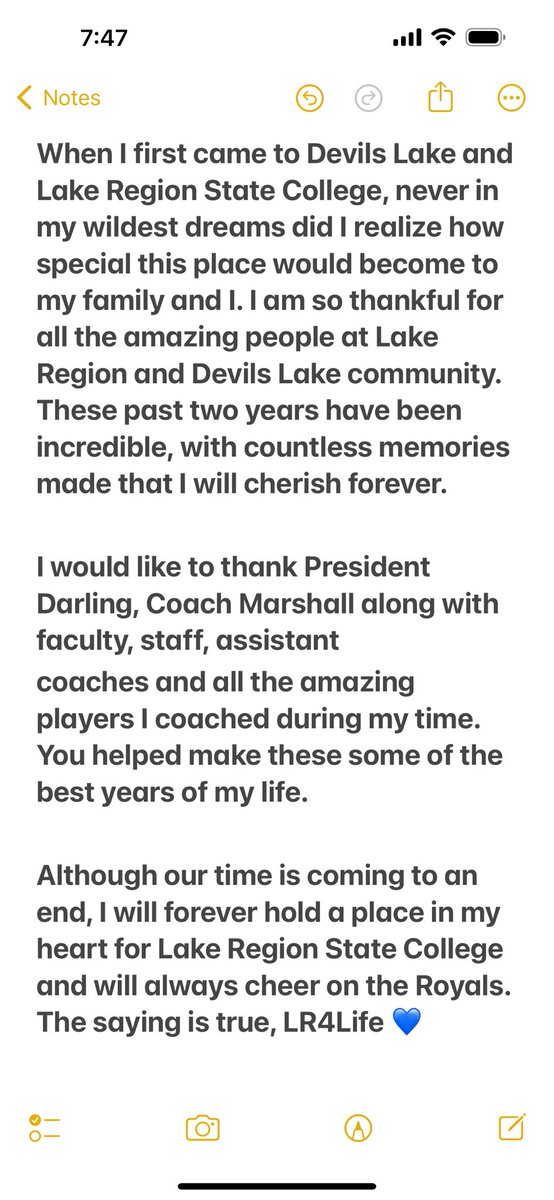 Coach_ClarkR's tweet photo. To Lake Region State College and Devils
Lake Community… 💙💙 https://t.co/ZezTapN3mG
