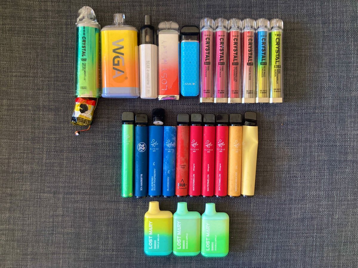 Weekly disposable vape count for w/e Sunday 24 March 2024: 24 #NoVapes #BanDisposableVapes