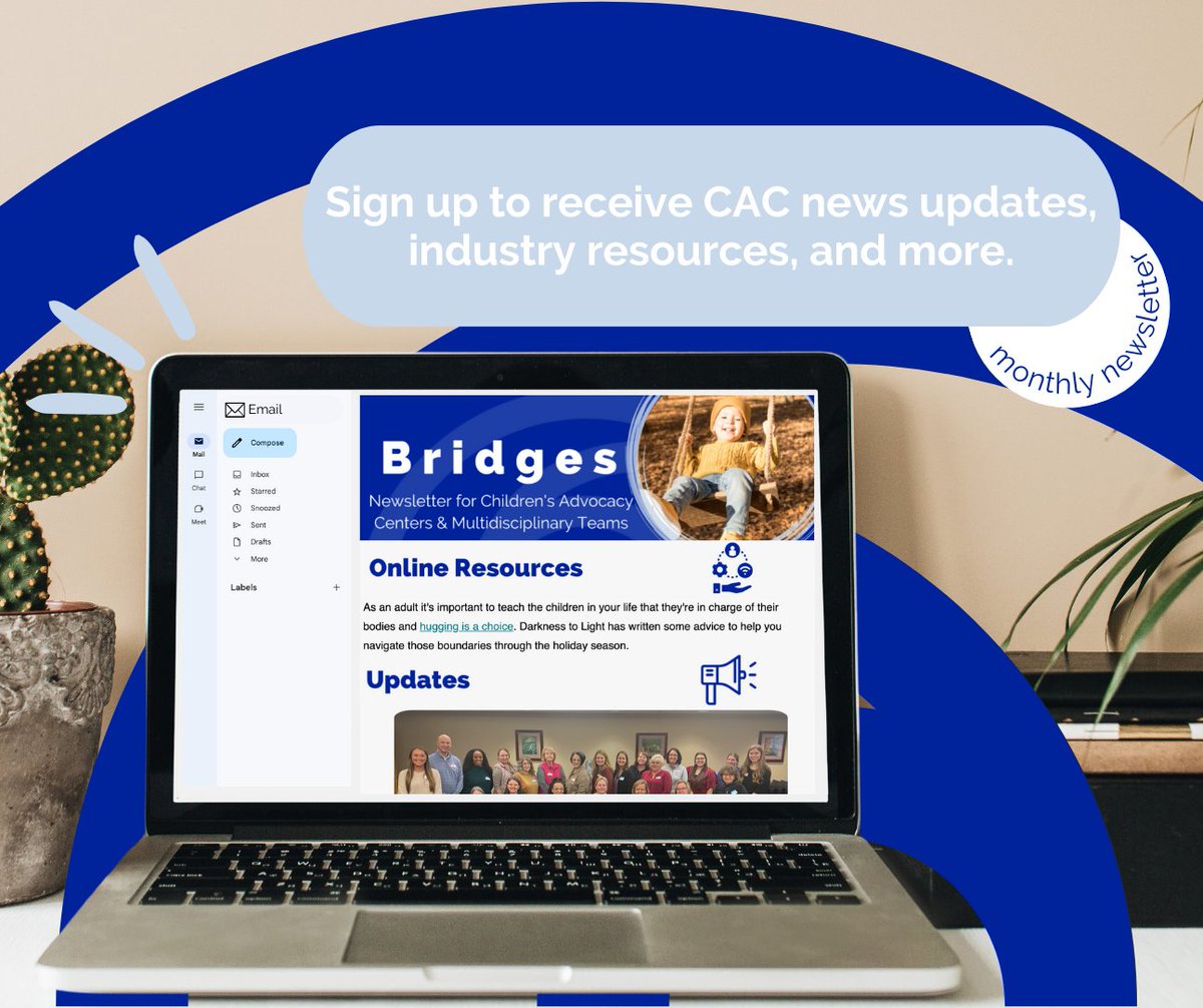 Stay in the know with the latest resources, training opportunities, and chapter updates. Click the link to sign up: bit.ly/3ZC0rDX 

#GetConnected #ChildrensAdvocacyCenters #CACKentucky #ChildAbusePreventionMonth #HelpKidsHeal