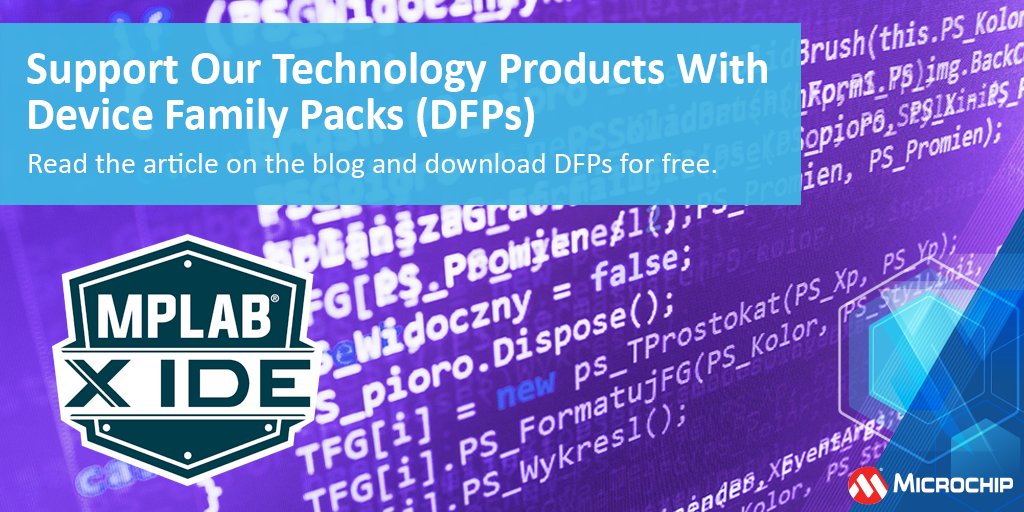 Enhance your embedded device development with Device Family Packs (DFPs). Read the blog to find out how DFPs eliminate the need to wait for the next MPLAB® X IDE release for device support: mchp.us/3uRrFvL. #embeddeddevelopment #software #microcontrollers