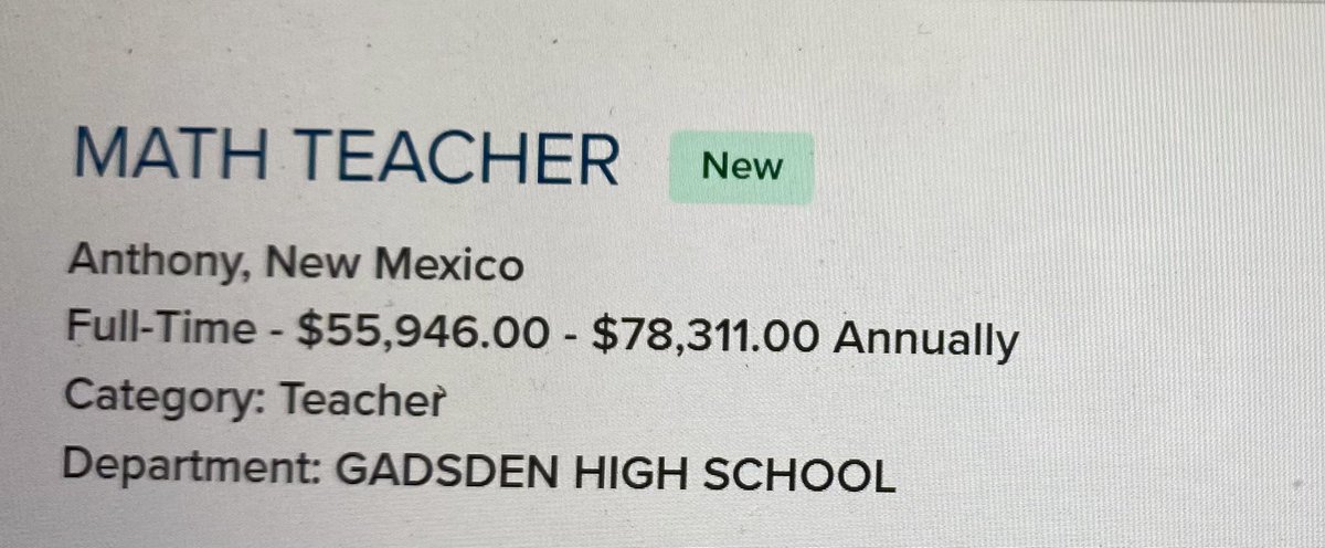 Gadsden High School seeks an enthusiastic and passionate Math teacher. Interested in applying please click the link governmentjobs.com/careers/gisd/
