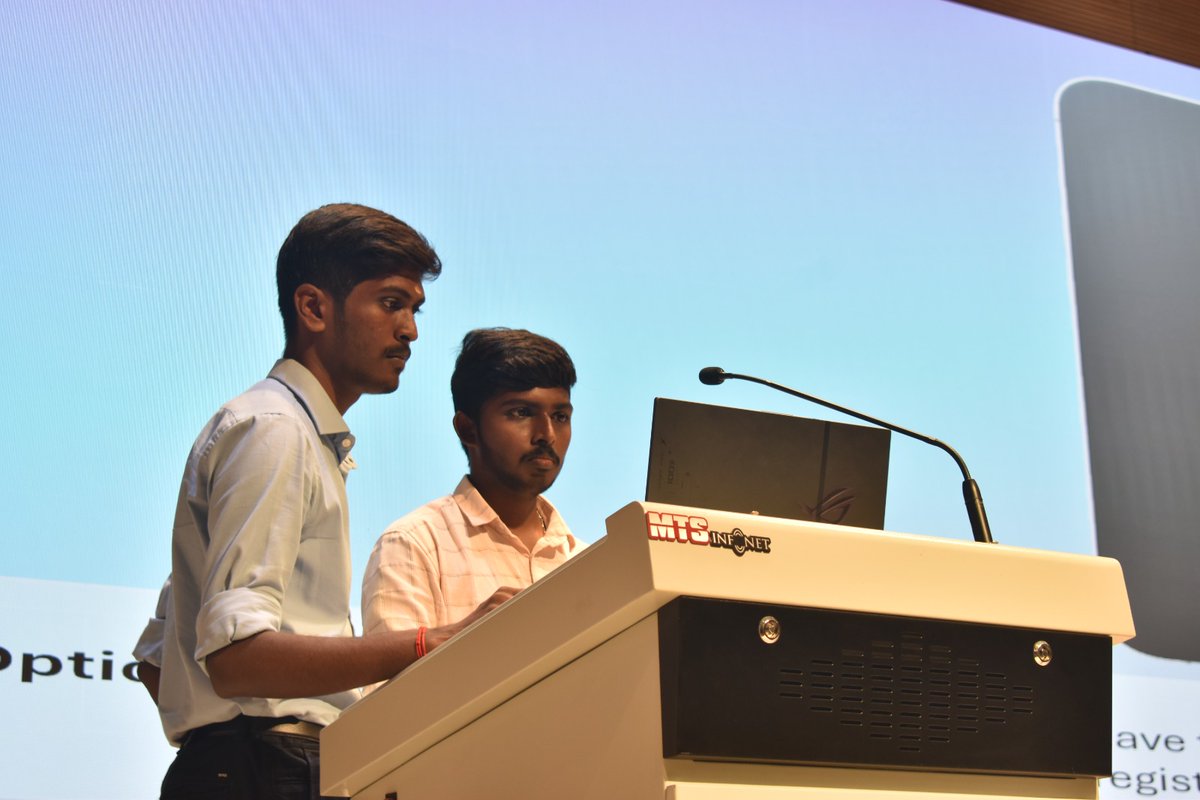 NITPY_CSE's tweet photo. The student developers of the app, Mr. Vikram and Mr. Priyadharshan was felicitated by Shri. Manish, IPS, SSP, Karaikal. https://t.co/a4PhlHSxsQ