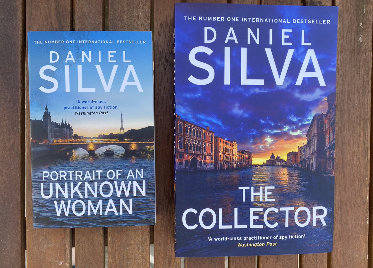 I'm really enjoying my current Daniel Silva book, so I bought a couple more. The more the merrier, right?🙄📚🤷‍♀️ #BookTwitter