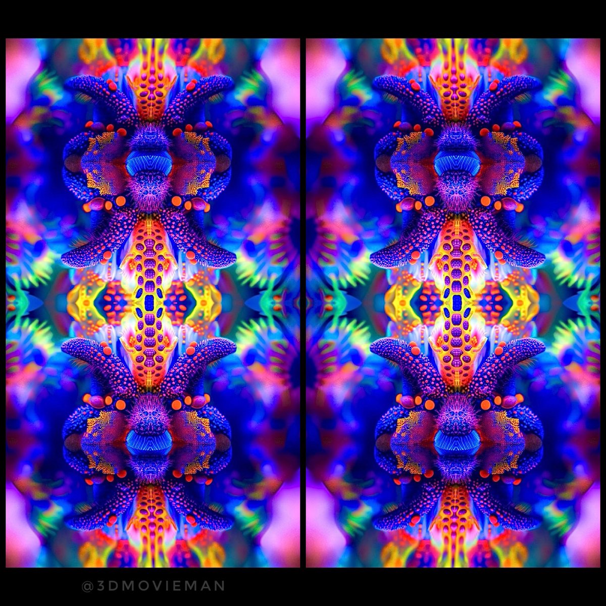 Vivid #stereoscopic AI #fractalart 

#stereoscopy #midjourneyV6 #digitalart #synthography #stereogram #aiarts