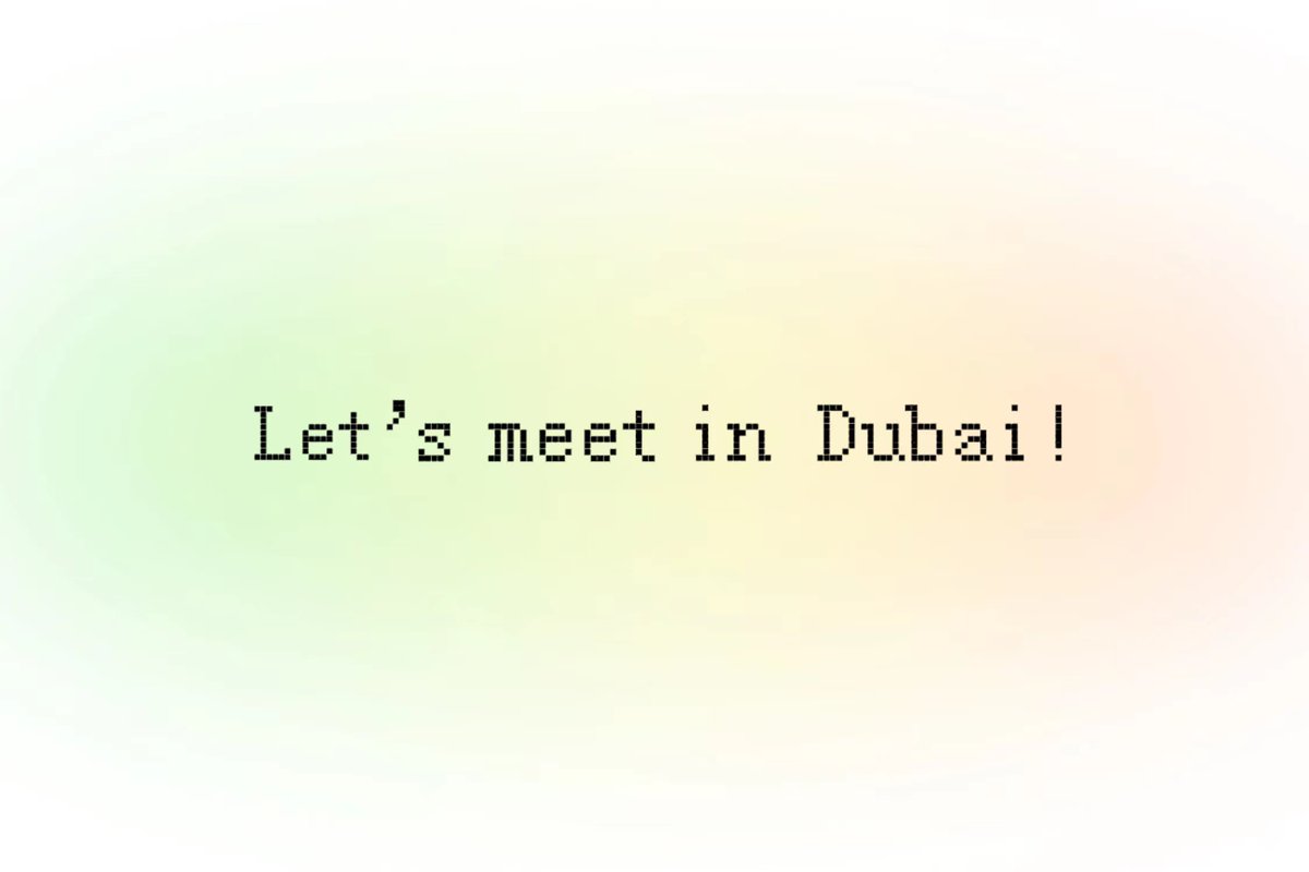 We’re going to Token2049. Let’s meet in Dubai! Please turn on notifications, more infos coming soon. 🥫