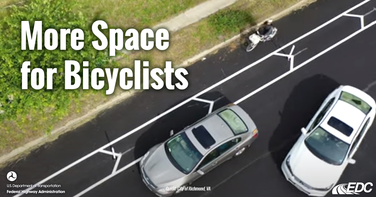 USDOTFHWA's tweet photo. Researchers say converting traditional bike lanes to separated lanes can reduce vehicle bicycle crashes up to 53%. Creating buffer space with delineators, curbs, or vegetation enhances safety for all. See how it’s making a difference for @VaDOT: https://t.co/Mnpu5mbMhz #FHWA_EDC https://t.co/sBwXa9W0zV