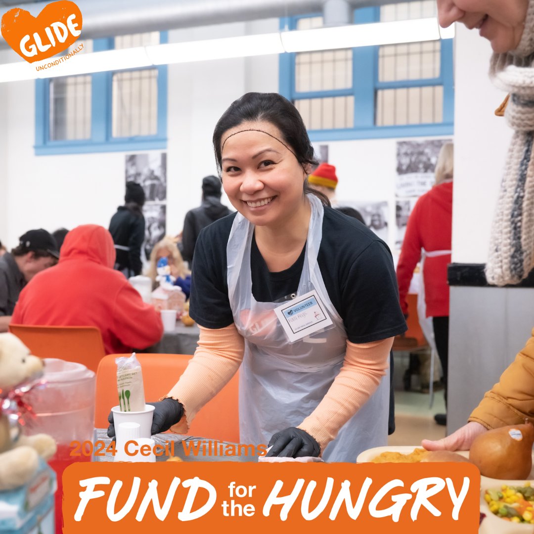 🧡 Did you know 25% of SF households face hunger? With homelessness & poverty rising, our community needs your help. Donate to our 2024 Fund for the Hungry & double your impact! Click this link: bit.ly/43VTLmC. #DoubleImpact #GLIDECommunity 🧡