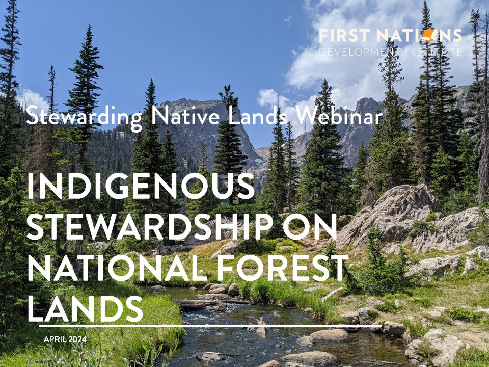 Join us for a webinar on 4/19 to learn about Indigenous Stewardship on National Forest Lands in the Great Lakes region! Tribal representatives will discuss efforts to support Indigenous stewardship of forests in partnership with the U.S. Forest Service: bit.ly/48oW2Hv