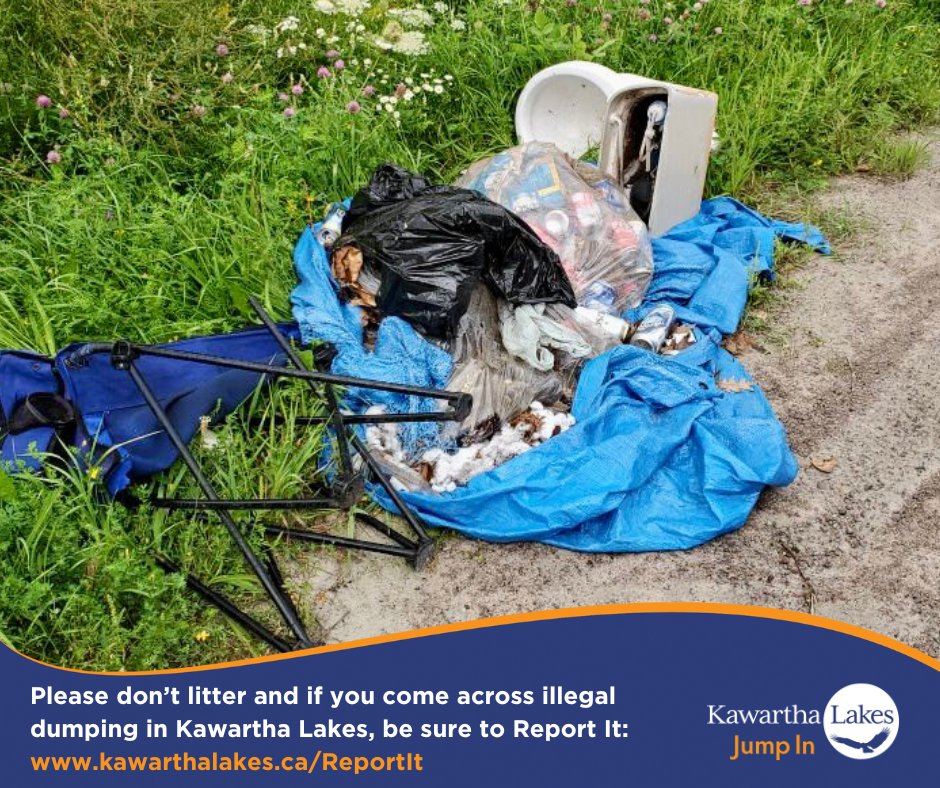 As you venture out into the warmer spring weather to explore the natural beauty of Kawartha Lakes, please help do your part by not littering and by reporting any public or municipal properties littered with garbage and hazardous waste: kawarthalakes.ca/ReportIt