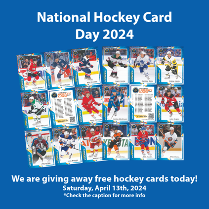Happy National Hockey Card Day! Today, Saturday, April 13th, we will be giving away free hockey cards at London Drugs while supplies last*. Please ask our store staff for more information. #LondonDrugs #NationalHockeyCardDay #NHCD *limit one per customer
