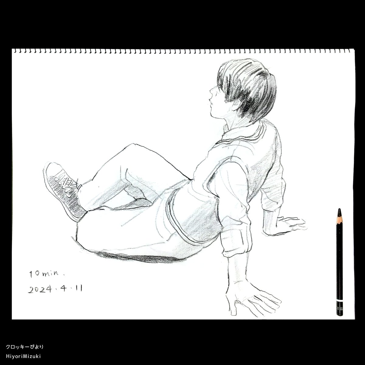 life_drawing_'s tweet photo. 4月11日、東京・雑司ヶ谷でのクロッキー会、ノンキなデッサン会（@Kh870k）で描きました

会場が駅直結なので、とても便利です

モデルさん 
@SeanT920311

#10分クロッキー
#ノンキなデッサン会
#croquis
#lifedrawing
#クロッキー
#クロッキー会
#アナログ絵
#鉛筆画
#素描 https://t.co/i7Iy4lRwm6