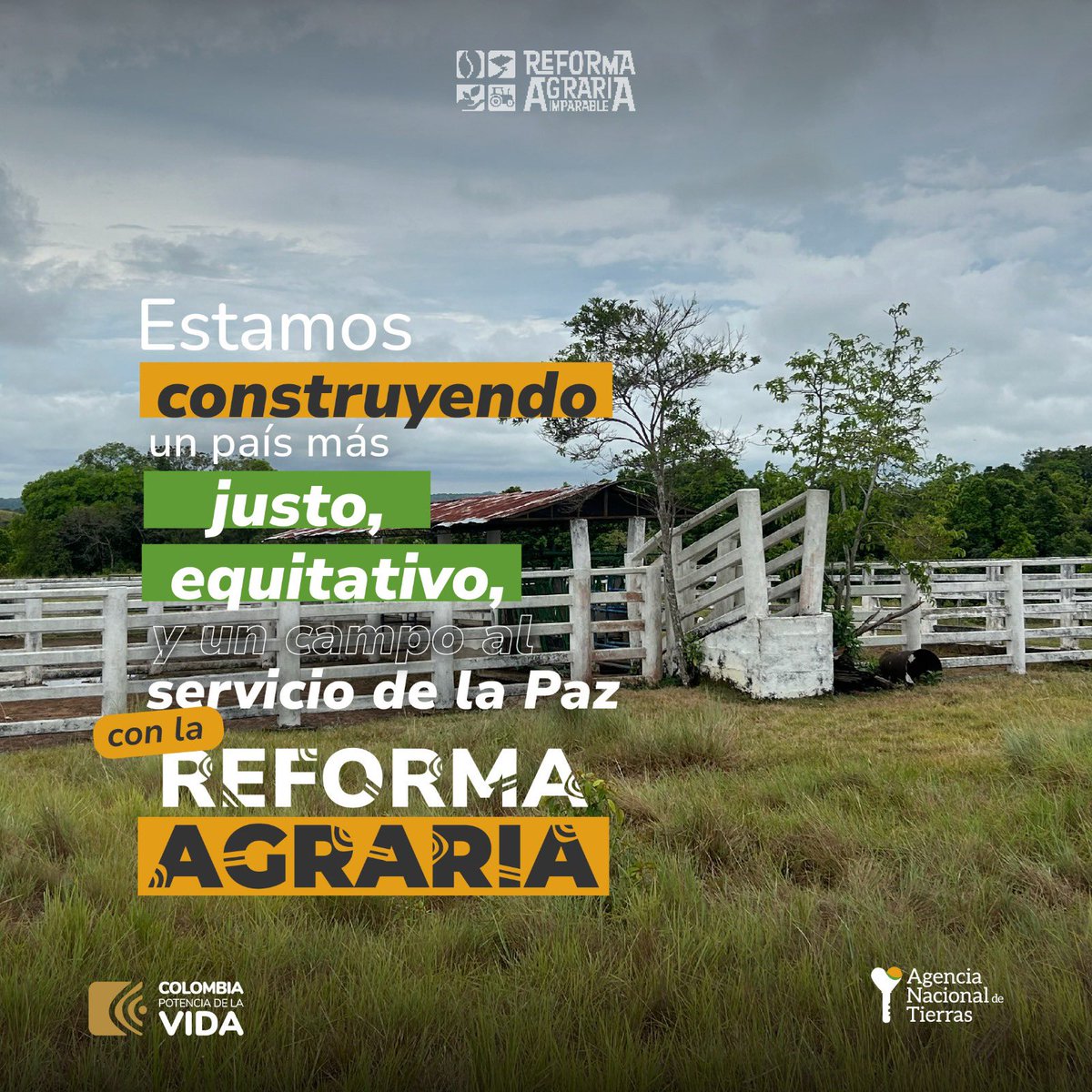 Con la #ReformaAgraria la tierra cumple la función social de:

✅Producir alimentos
✅Ser propiedad de los campesinos y campesinas que la trabajan
✅Propiciar la soberanía alimentaria

#MetaReformaAgraria
