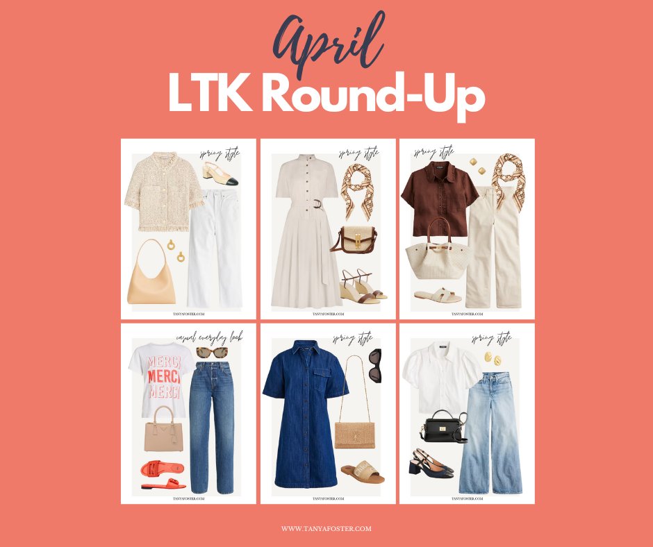 My April LTK Round-Up is a wide selection of gorgeous spring looks that you need in your wardrobe! From dressy to casual, I have you covered. tanyafoster.com/april-ltk-roun… #fashion
