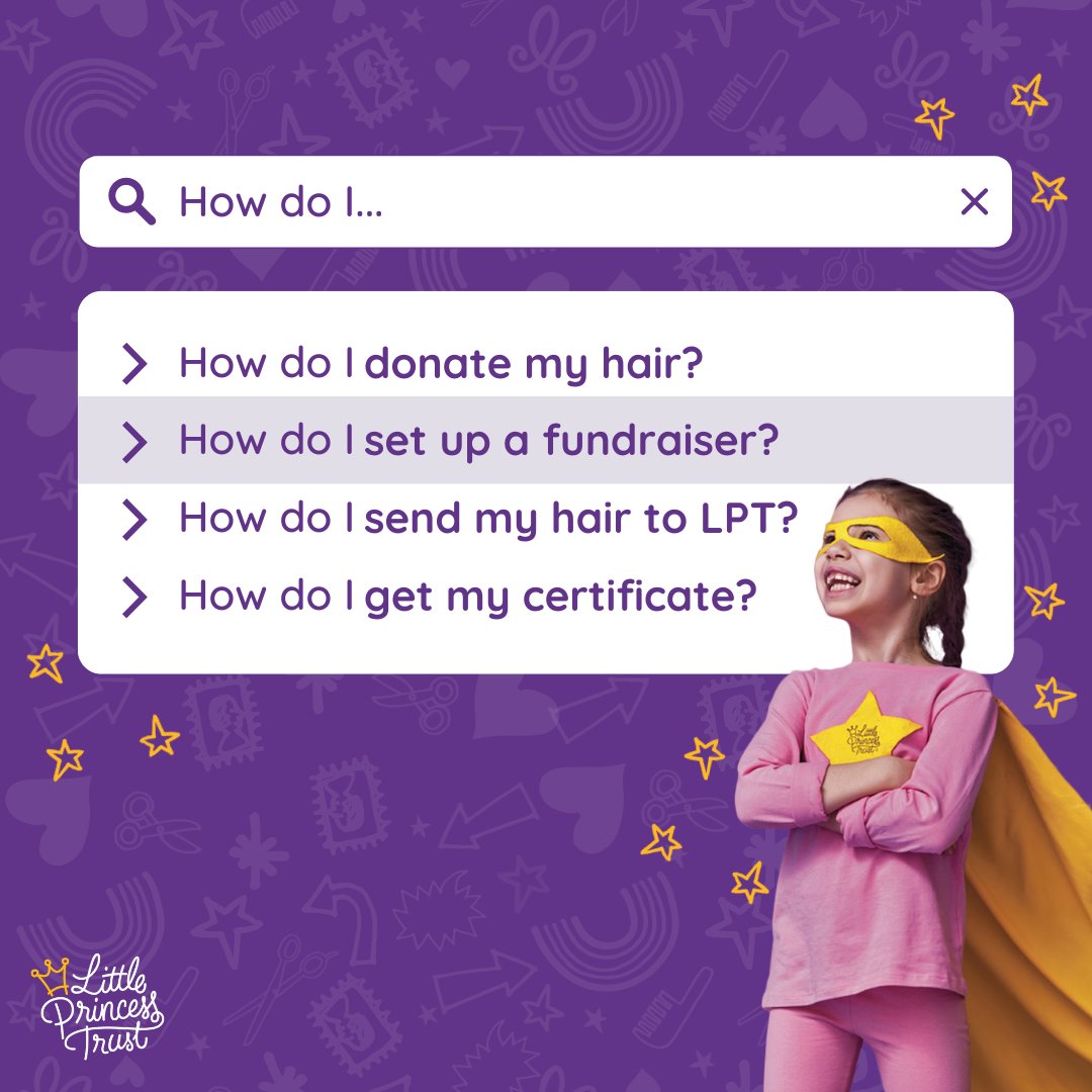 If you’re thinking of taking your hair donation to the next level, make sure you set up an online fundraiser 👑 They’re quick, easy, and a great way to collect some fantastic funds for our mission of giving Hair and Hope! 💜 Find out more here 👉 ow.ly/UcV250R99VK