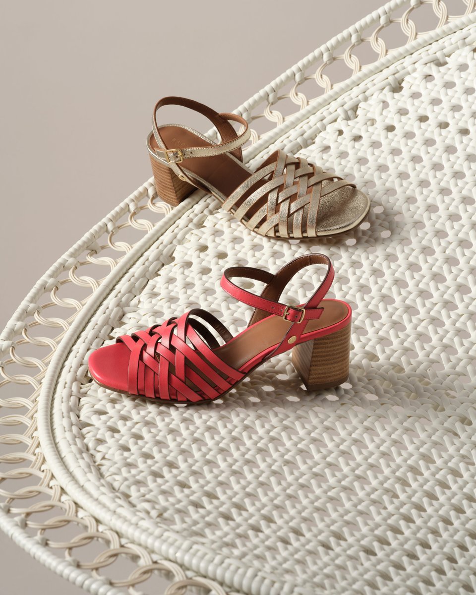 Footwear with our signature leathercraft expertise. Featuring intricate woven leather straps, Crossways Road are the perfect day-to-night heels as the weather gets warmer. bit.ly/3vOe5JR
