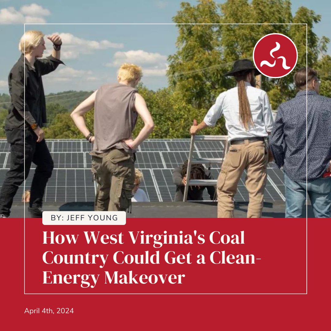 In West Virginia, old coal mines are being converted into new sources of clean energy, generating jobs in struggling Appalachian communities. Make sure to read Jeff Young’s recent article here: tinyurl.com/42asc86b #WestVirginiaCoal #CleanEnergyJobs #GreenJobs