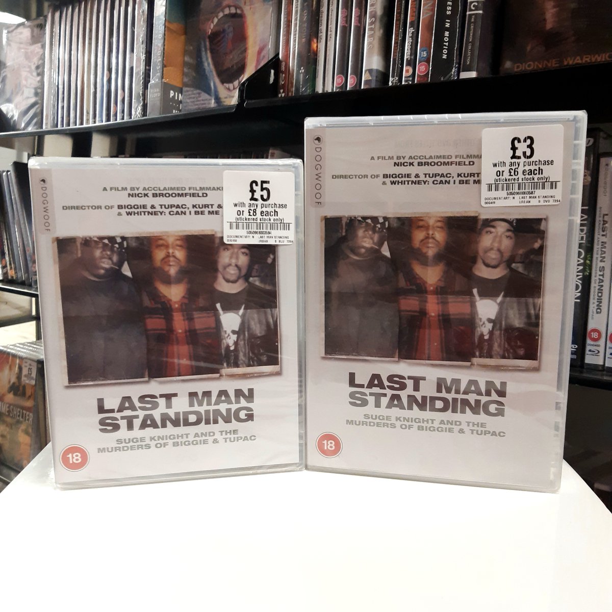 Nick Broomfield's Last Man Standing untangles the web of conspiracy and rivalry surrounding the deaths of hip-hop legends Biggie Smalls and Tupac Shakur. Just £3 with any purchase on DVD, £5 with any purchase on Blu-ray! #gettofopp