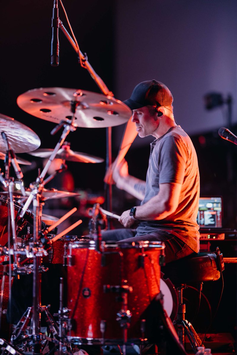 Brian bringing it on the drums on the Heaven Changes Everything tour!