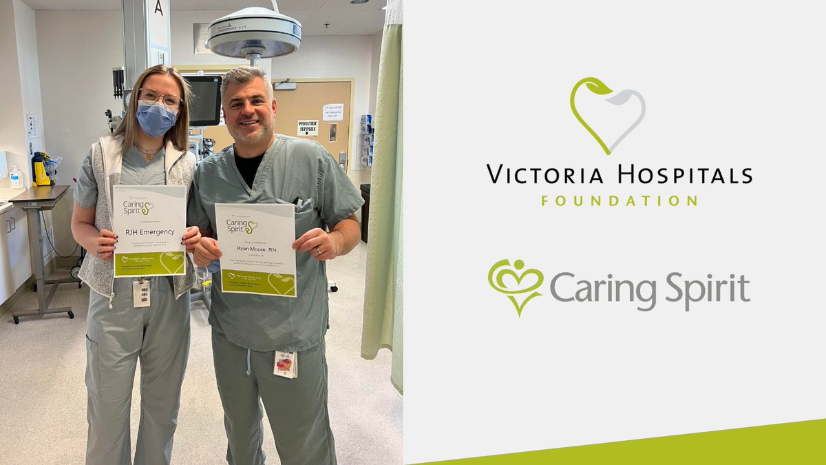 Congratulations to Ryan Moore, RN and the RJH Emergency Department for receiving #CaringSpirit Awards! 💚 Thank you for continuously providing extraordinary care to your patients.

Recognize a @VanIslandHealth team or staff member: victoriahf.ca/caringspirit
