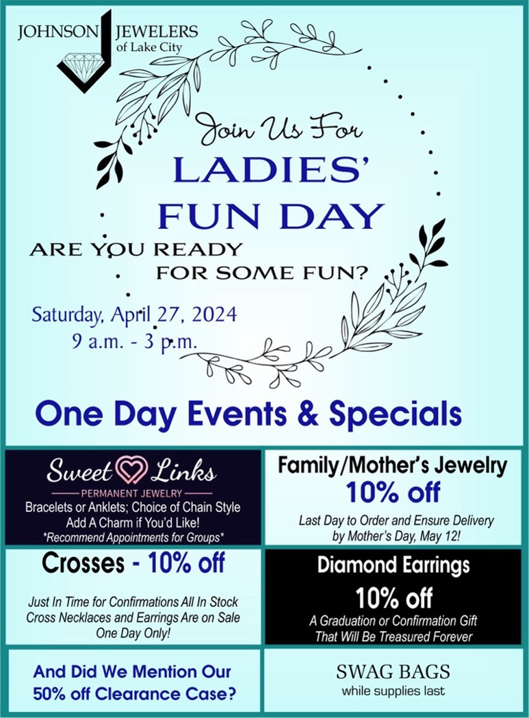 Ladies, mark your calendars for the ultimate Girls' Day Out!  April 27th.
#ladiesdayout #girlsday