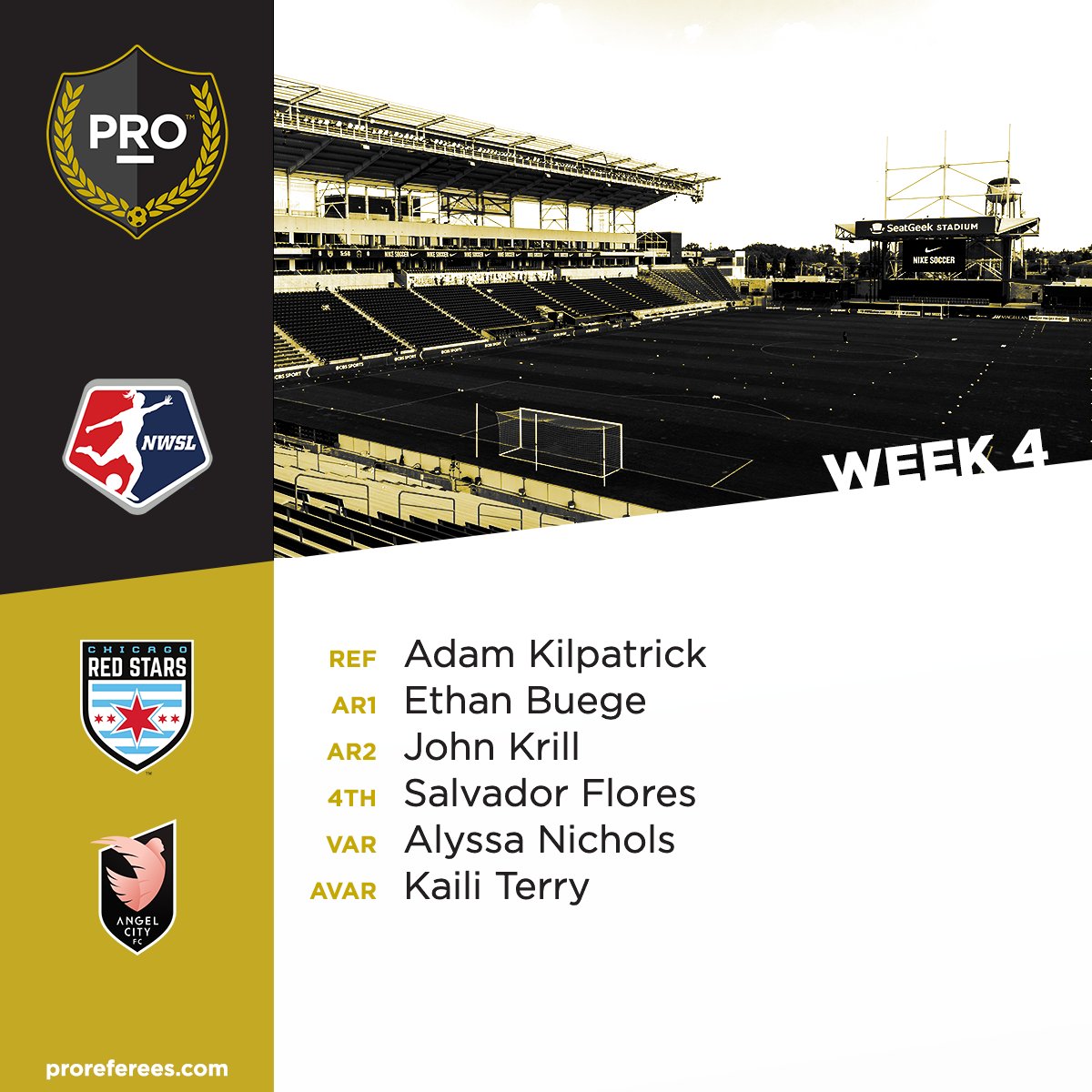 ⚽// @chicagoredstars vs @weareangelcity (9:30PM ET) #PRO | #NWSL | #WithTheStars | #AngelCityFC