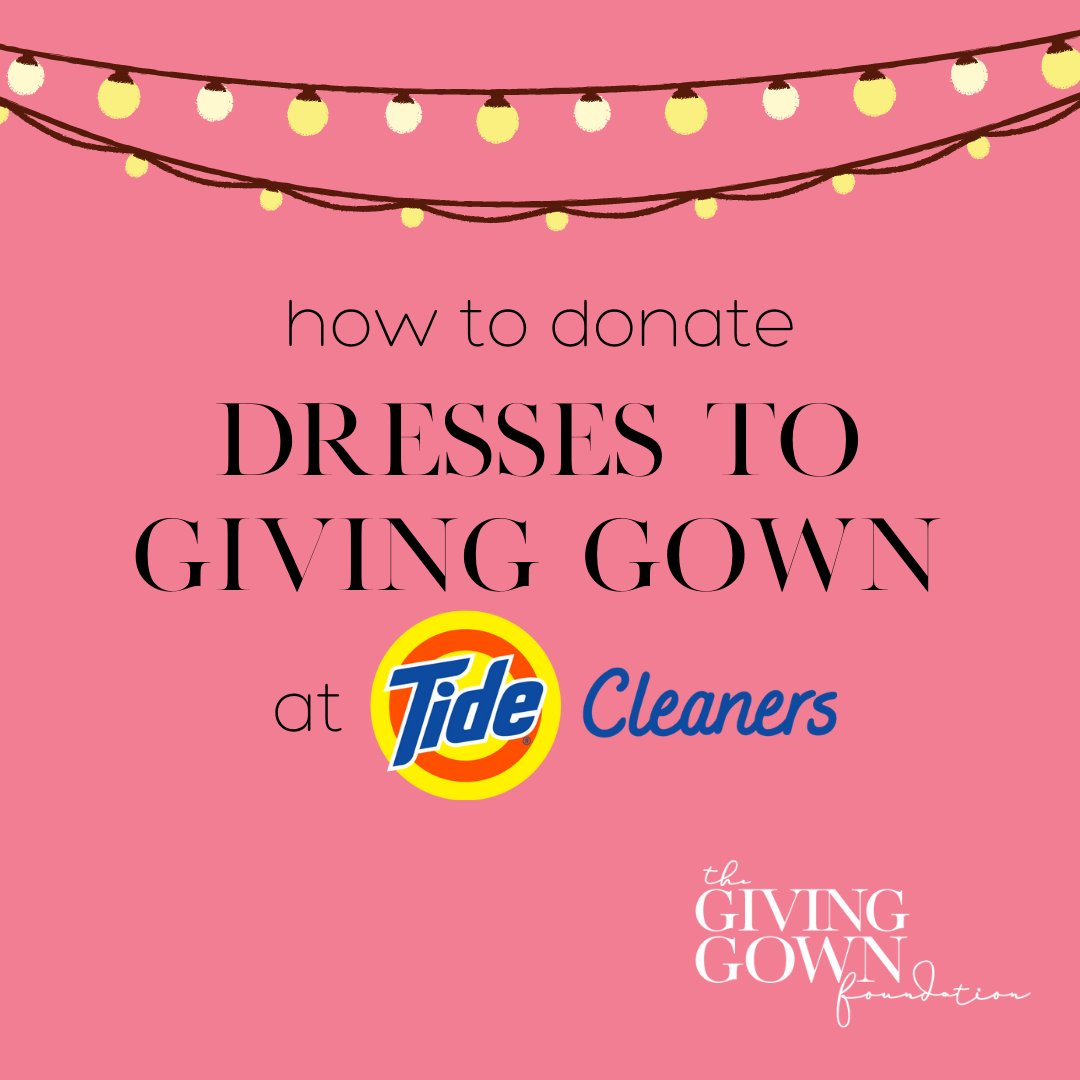 GivingGown's tweet photo. Help us restock our gown inventory.⁠
⁠
We accept gown donations year-round. Thanks to our partnership with Tide Dry Cleaners, there is a convenient drop off location near you!  ⁠
⁠
Drop off gowns at any Houston area Tide Dry Cleaners, just tell them they are for GGF.⁠
⁠ https://t.co/qcENZrJ5tg