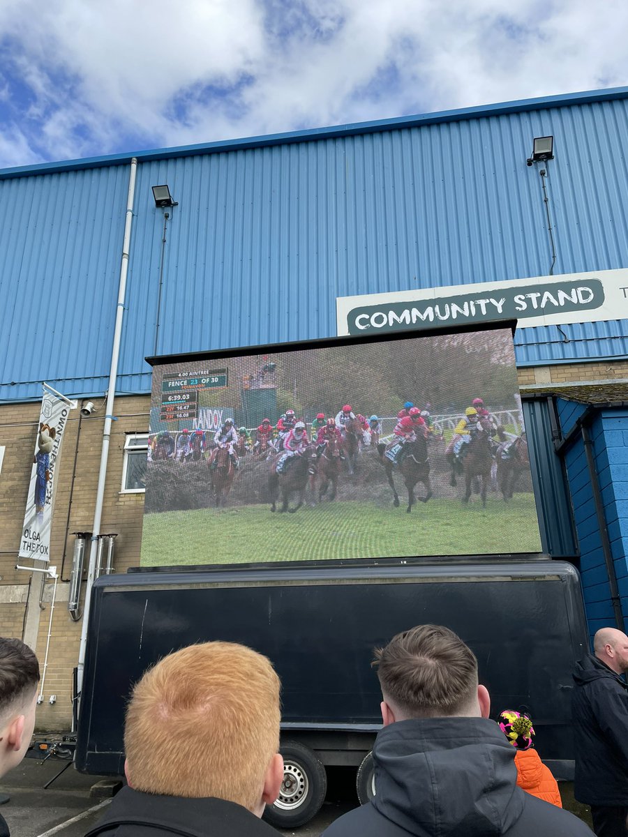 watching the ponies at half time is better than the game #cufc