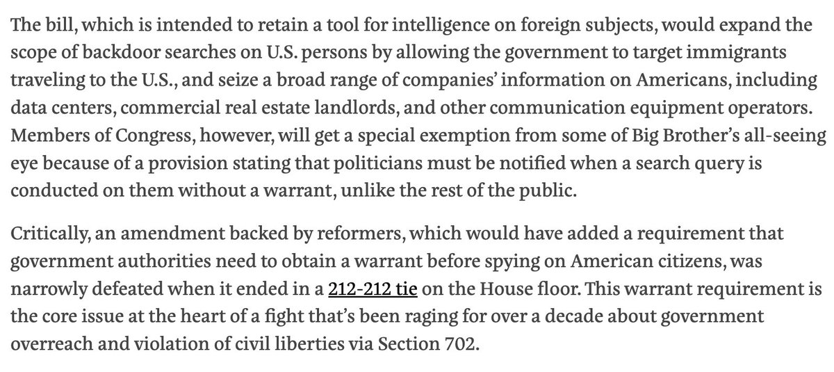 In a tie-breaking vote yesterday, Jared Golden sided against a bipartisan proposal to require the government to get a warrant before searching Americans private electronic communications. (Pingree voted in favor of warrants.) The amendment failed 212-212. #mepolitics