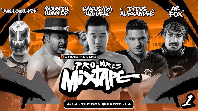 LOS ANGELES, TOMORROW!!! West Coast Pro presents: Chris Hero’s #ProWresMixtape! 📼 Sunday, April 14 2024! The Don Quixote Los Angeles, CA 🎟️TICKETS NOW ON SALE: link.dice.fm/Sc359331c3a4