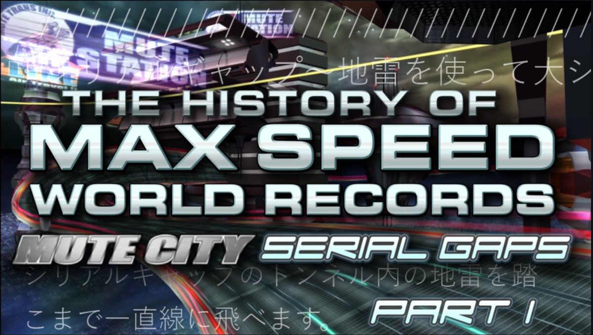 lakesideSSBM's tweet photo. I'm proud to announce that F-Zero GX Time Attack History: The History of Max Speed World Records -Mute City Serial Gaps Part 1 - will release next Saturday (4/20) https://t.co/aZDDvPwZ0D