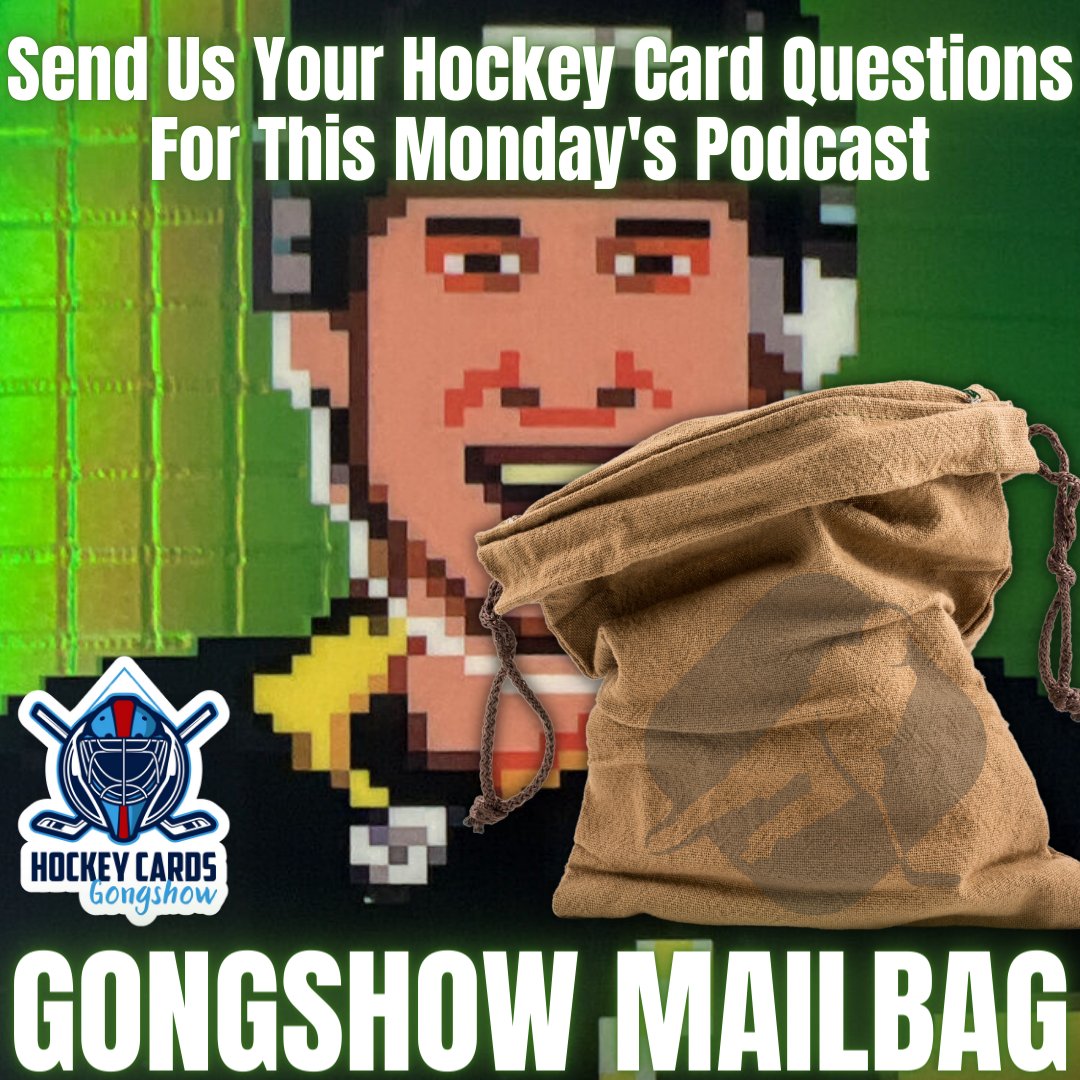 Reply with your hockey cards questions and we'll answer them on Monday's Gongshow podcast! #NHL #NHLcards #hockey #hockeycards #rookiecard #upperdeck #bedard #sidneycrosby #austonmatthews #mcdavid #ovechkin #gretzky #lemieux #jagr #mackinnon #makar #jackhughes #kaprizov