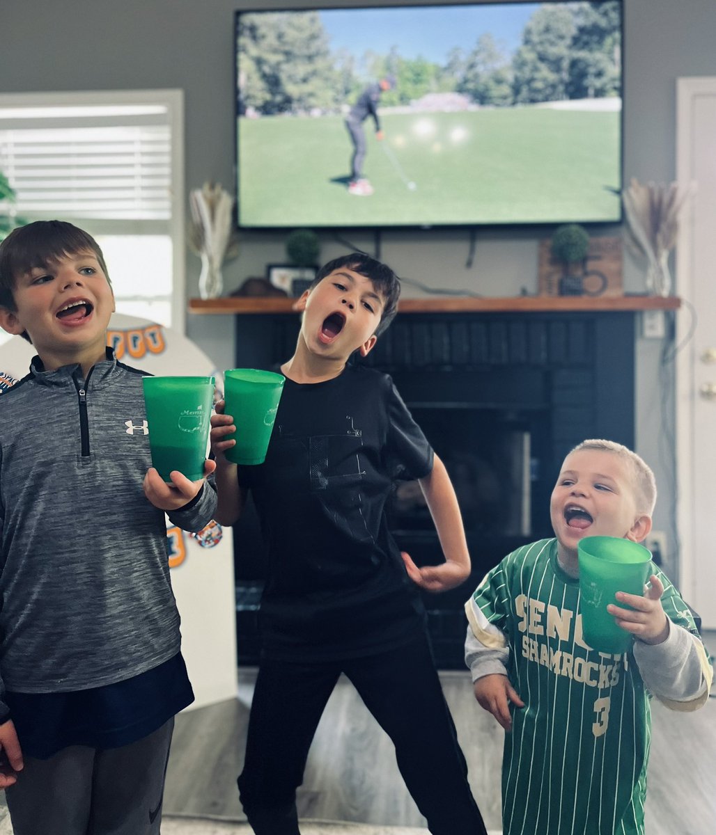 Happy Saturday from Senoia GA! @TheMasters Trying to raise them right! It’s not just a major … #themasters #TheMasters2024 #MastersTournament