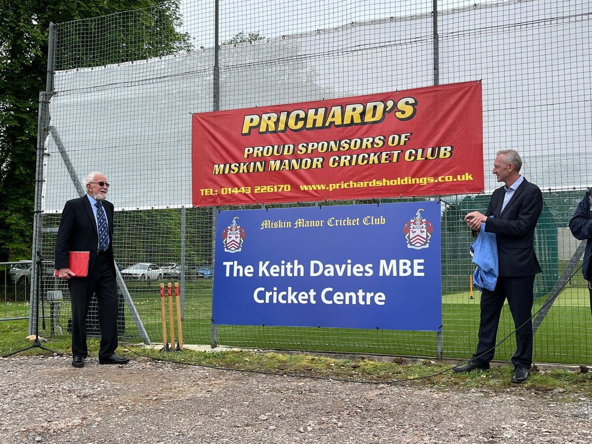 We are proud to officially open our new nets - The Keith Davies MBE cricket centre