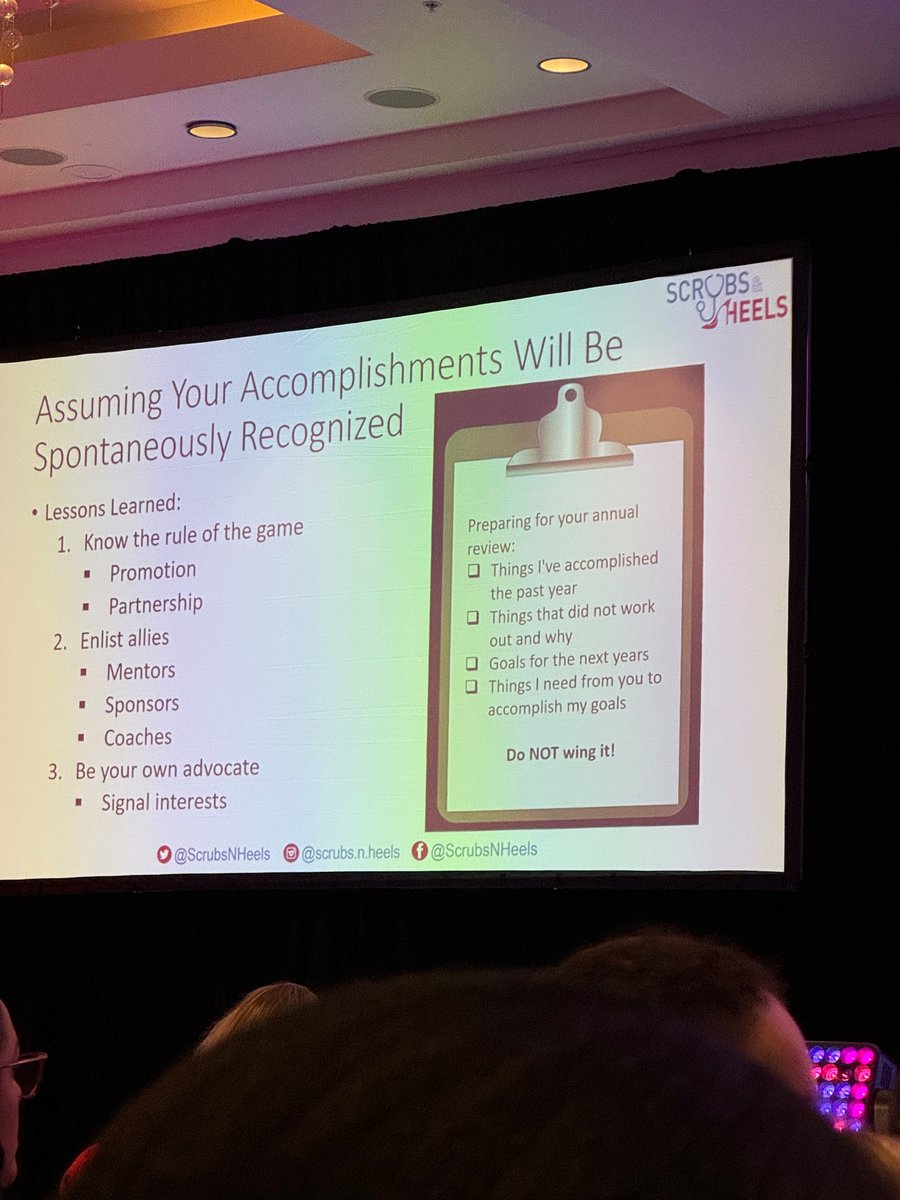 Busting the myth of meritocracy Your chief will not just magically know all of your accomplishments and barriers, and then spontaneously offer you promotion @LindaNguyenMD and @DrJessicaA describe how to prepare for your annual progress meetings! @ScrubsNHeels #ScrubsNHeels24