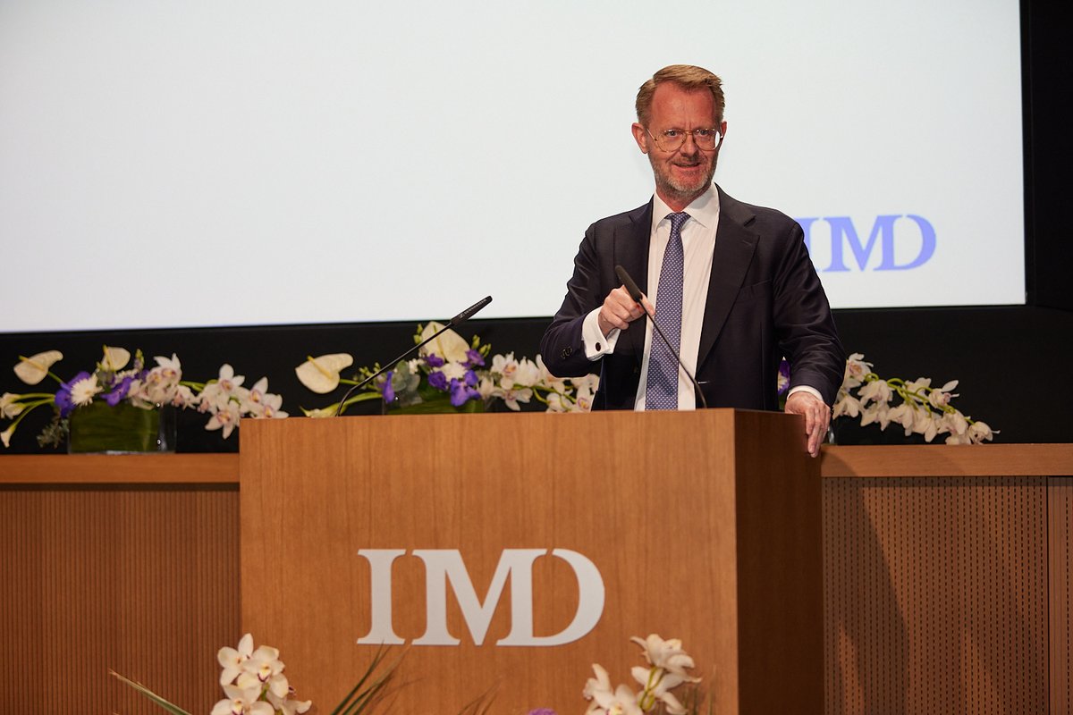 “The EMBA will stay with you forever, it’s a life changing event, and so will today,” said keynote speaker Peter Haahr, CEO of Denmark’s @LEOFondet, speaking 15 years after his own graduation from IMD.