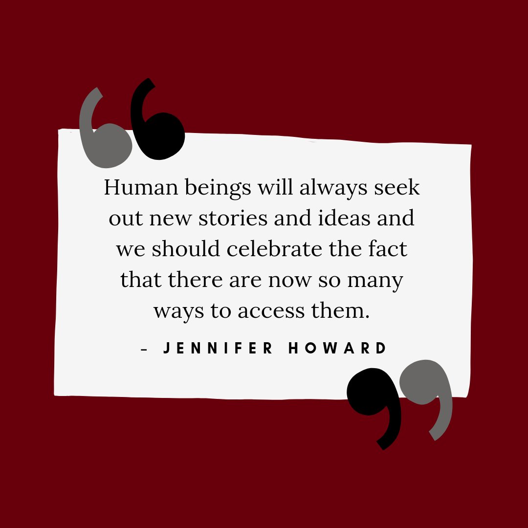 Human beings will always seek out new stories and ideas and we should celebrate the fact that there are now so many ways to access them.
– Jennifer Howard

#PinkFlamingoProductions #PFPAudio #FiresideAudio #NorthernLakeAudio #NLA #audiobooks #humanvoiceonly