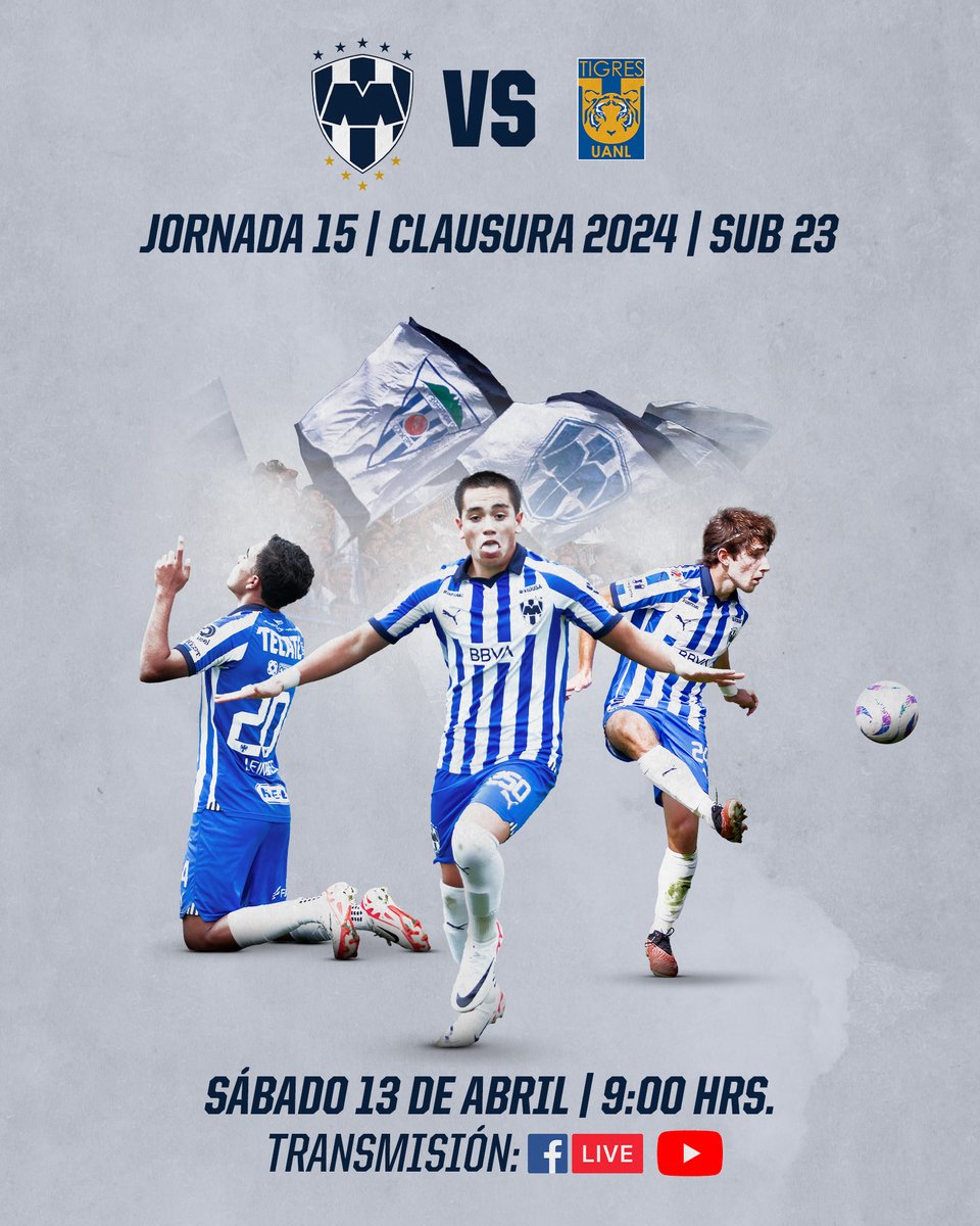 ¡Ya comenzó el Clásico Regio Sub-23! 🗣️🔥

¡VAMOOOOS, RAYADOS! 💙🤍

Sigue la transmisión en vivo: youtube.com/live/qDF8QYbJx…