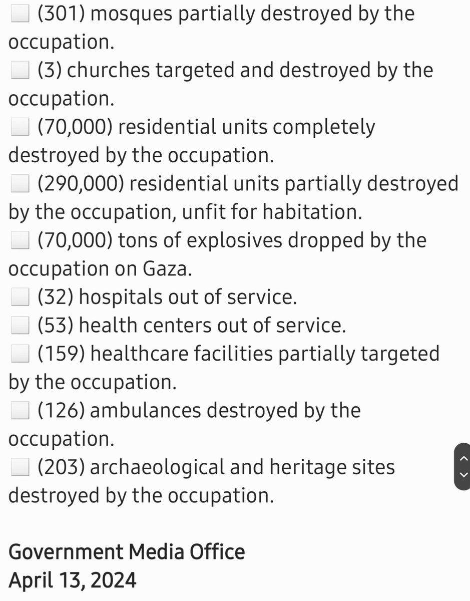 190 days of the Israeli genocidal war waged on the Gaza Strip. An update by the Government Media Office in Gaza. Saturday, April 13, 2024. #Gaza #GazaGenocide