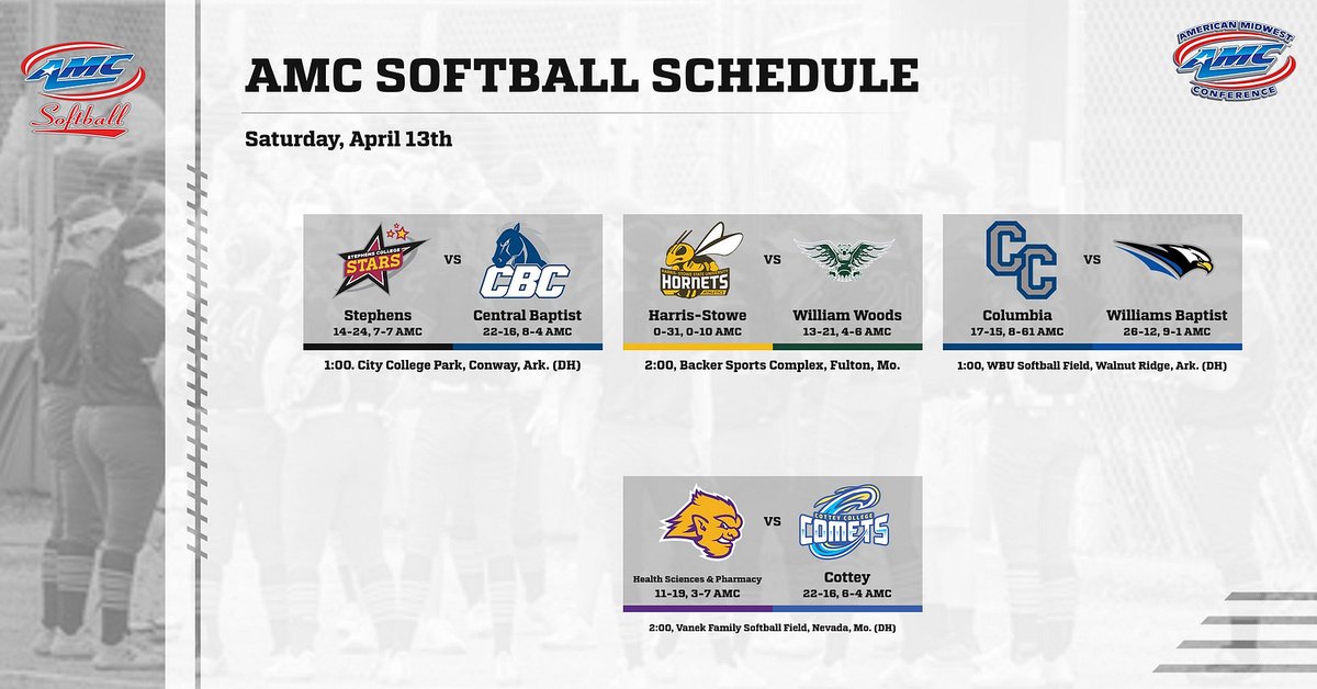 AMCSports's tweet photo. Today's AMC Baseball and Softball Schedules! #amcbaseball #amcsoftball ⚾🥎🔥 https://t.co/9VyKAx5ZSG