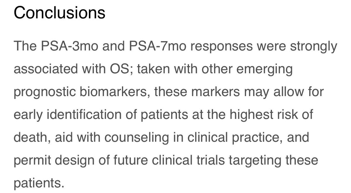Just in 👉data from @SWOG 1216 trial in mHSPC#prostatecancer👉 PSA level at 3 and 7 months after starting ADT Rx are strongly prognostic of OS: It’s time to design de- or escalation trials based on response biomarkers. OPEN access👉 tinyurl.com/3azhpt4r @OncoAlert @urotoday