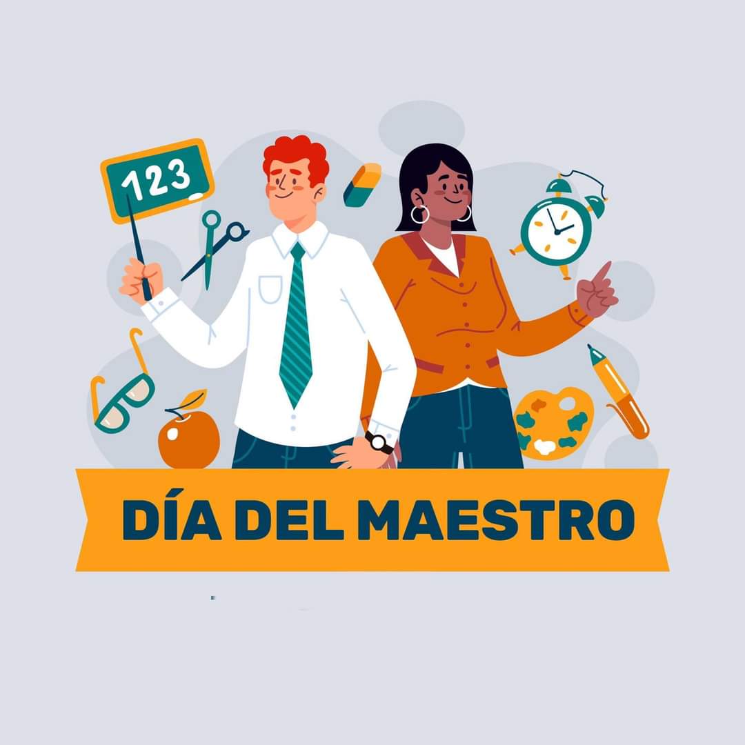 '📚 ¡Feliz Día del Maestro! 🍎 Hoy celebramos a esos increíbles educadores que dejan huella en nuestras vidas. ¡Gracias por ser nuestros guías en el camino del aprendizaje! #DíaDelMaestro #GraciasMaestro