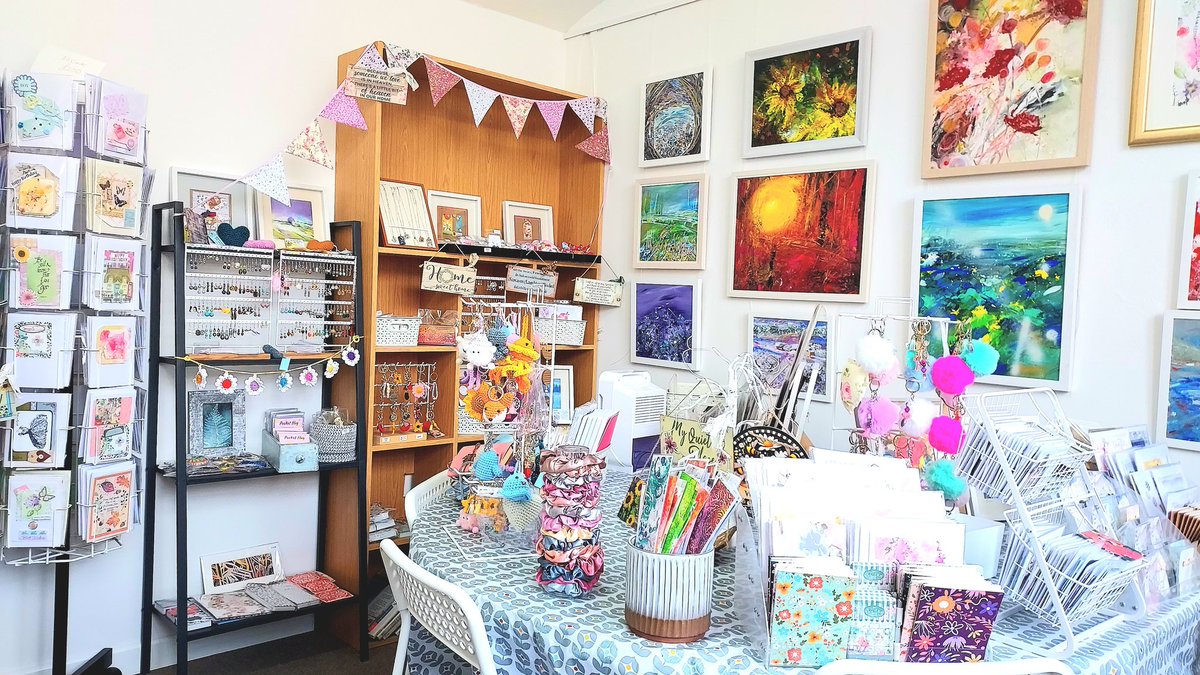 New Spring stock in the shop. New handmade greeting cards, art, prints, Gifts 🎁 gelli plate bookmarks, new notebooks. Silk Moon 🌙 Gift Shop and Artist Studio is across the road from Tesco in Hinckley. Next to Hinckley Railway Station.#artwork #art #paintings #hinckleybusiness