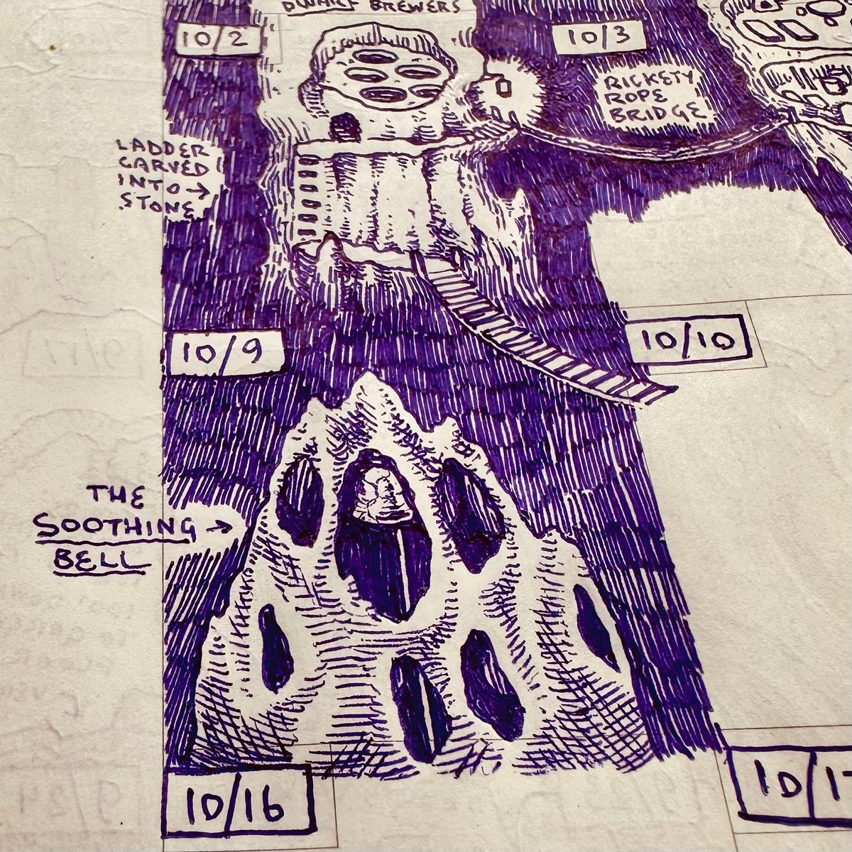 quadratrash's tweet image. #dungeon23 10/9: the soothing bell. used to calm the great bats when they get into a blood frenzy
