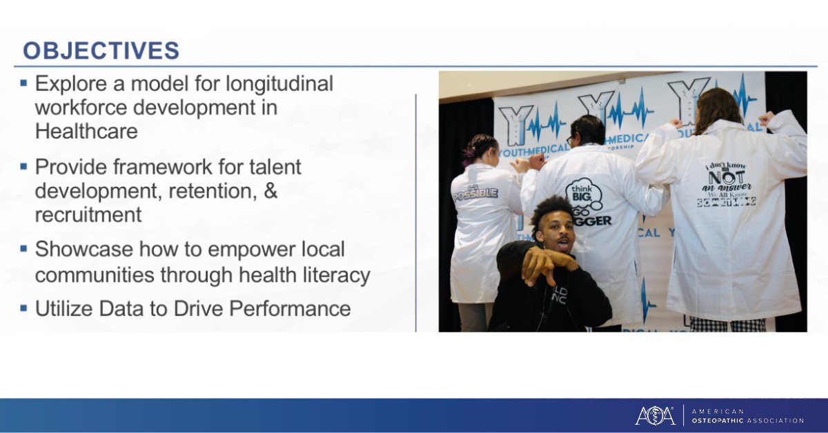 Thank you Chris McNeil, DO, for the excellent DO Day presentation 'Advancing Health Equity.' 

#DODay24 #DOProud #OsteopathicMedicine