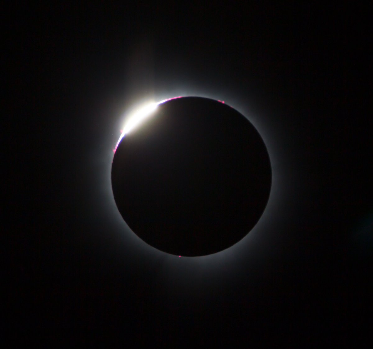 Just realized there’s another one or two eclipse photos I never shared! Here is my image of the iconic Diamond Ring, taken just seconds before totality! 📸: Me for @WeAreSpaceScout