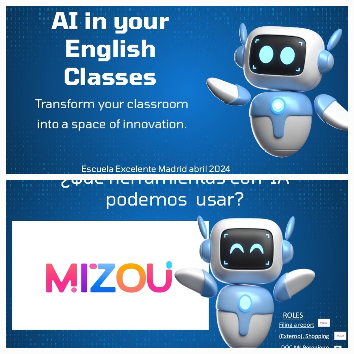 Creo que <a href="/mizouai/">Mizou - AI Chatbot</a> ha sorprendido y mucho en el taller en el  <a href="/Colegio_Helade/">HÉLADE</a>. Ojipláticos!!