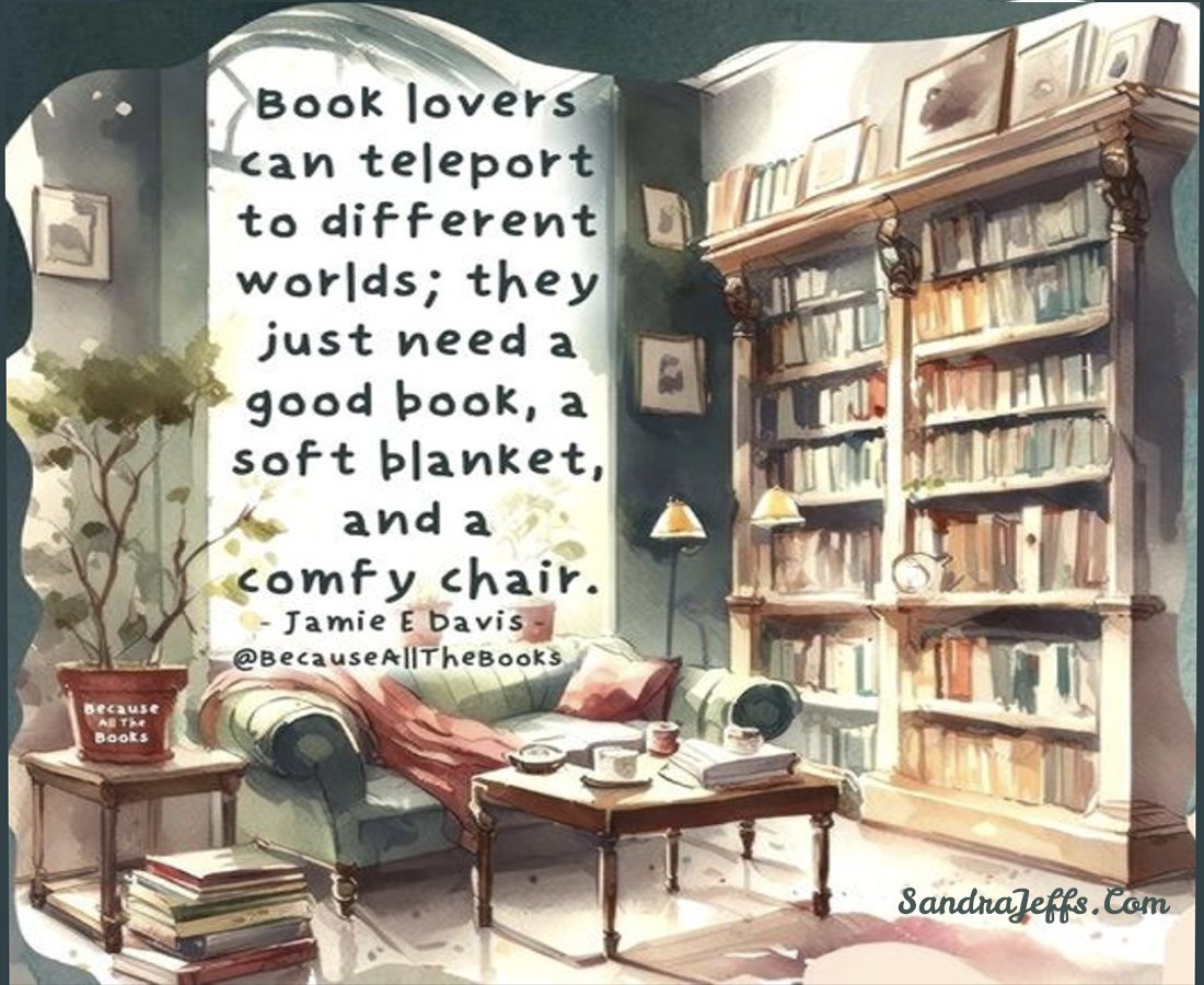 #findinghome #poetry #reading #healing #abuse Book lovers can teleport to different worlds; they just need a good book, a soft blanket, and comfy chair. sandrajeffs.com/collections/bo…