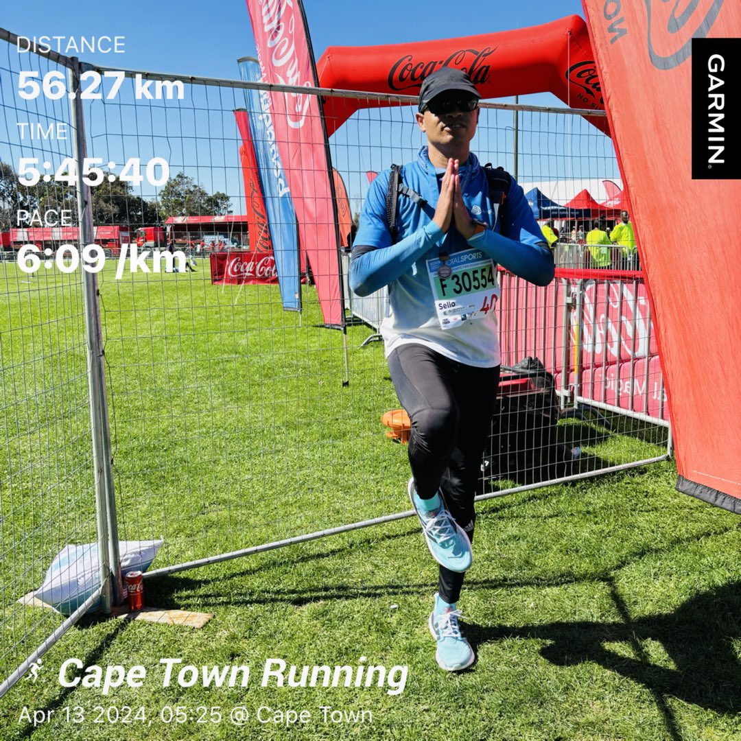 selloray's tweet image. Two Oceans Marathon Done and dusted . #run4fun #TTOM24 #livingbeyondforty post run reflections